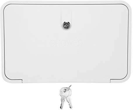 Box Doccia per Esterno, Comodo per Esterno, Tubo 51 Pollici, Box Doccia per, Staffa, Installazione Facile, con Accessorio a Lucchetto, per in Barca