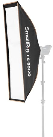 SMALLRIG 12 x 47 Quick Release Softbox Bowens FS-30120 with Diffuser/Honeycomb Grid/Bag, Softbox Compatible with SmallRig RC 220 pro, for Bowens Mount COB Lights, for Godox for Neewer -5370