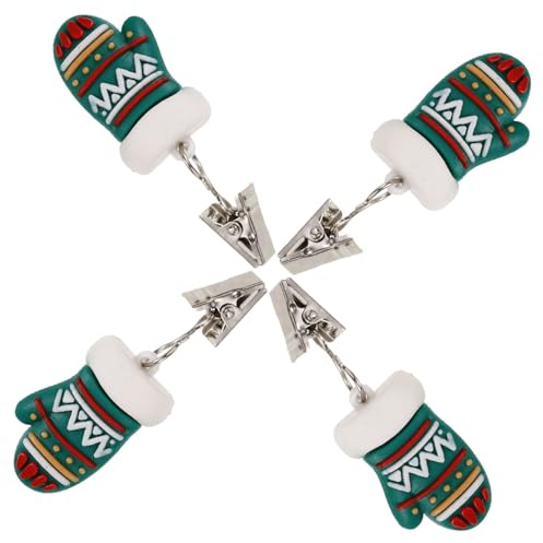 Cabilock 4 Pezzi Pesi per Tovaglia da Clip Fermatovaglia Decorativi per da Pranzo e Picnic Design Resistente al Vento per Feste e Banchetti Adatti Tovaglie e