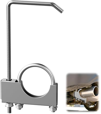 2.5 Inch Universal Exhaust Clamp with Hanger, Clamp On Exhaust Hange, Heavy Duty Universal Muffler Hanger for Car