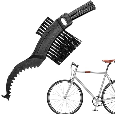 Cykelrengöringsborsteverktyg – Kedjerengöringsborsteverktyg | Kedjekloskrubber, Cykelborste Med Styv Borst, Lätt Underhåll Av Cykelkedjor, Kompakt Redskapsrengöringsverktyg För, Hopfällbar Cykel,