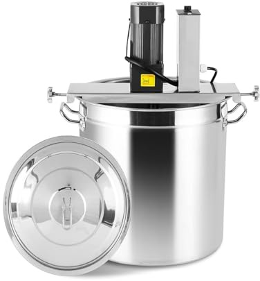Agitador eléctrico de ollas, mezclador de mortero portátil, herramienta de agitación de velocidad ajustable con raspador de mezcla de 4 cuchillas para cocinar y preparar alimentos