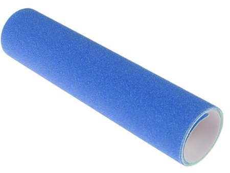 ICDKOYK Longboard Griptape Starkt självhäftande Lätt att skära Vattentätt Halkfritt För Alla Skateboards Lätt att Skära För Passa De Flesta Sparkcyklar Och Skateboards, Blå, 84x23 cm