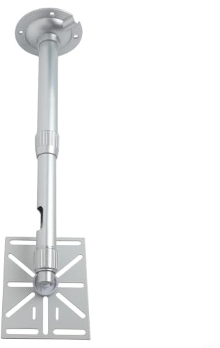 Soporte vertical para cámara PTZ de 20-80 cm, soporte extensible de aleación de aluminio para domo CCTV, vigilancia, pared, techo, instalación de pilares, color plateado (20-40 cm)