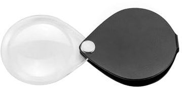 Eschenbach Optik Classic Einschlaglupe mit 3,5X-Vergrößerung | Schutzetui aus Echtleder, Made in Germany