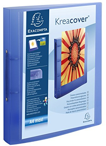 Exacompta Ringbuch PP personalisierbar 1 Tasche 2 Ringe zufällige Farbe
