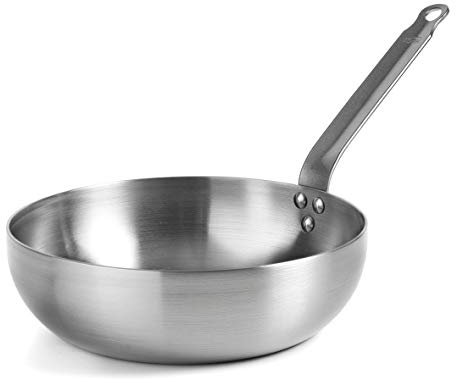 Lacor SARTEN Honda Padella Profonda Ferrum, Ferro, Senza Antiaderente, Ø 28 cm, Metallo, Grigio, 0.79 cm