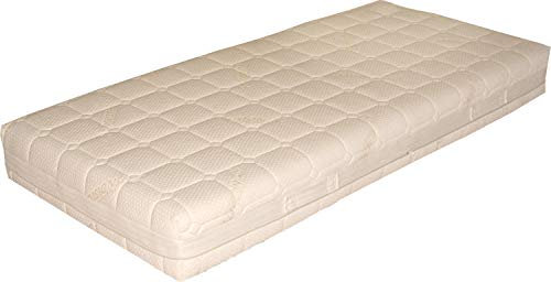 Supply24 since 2004 Gel + Visco Matratze Fusion Höhe 21 cm Gelmatratze Gelbett mit 5 cm Gel + 5 cm Visco Topper Keine Heizung benötigt Alternative für Wasserbett Matratze weich (120x200 cm)