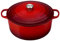 Le Creuset Evolution Cocotte con Tapa, Redonda, Todas Las Fuentes de Calor Incl. inducción, 12,6 l, Hierro Fundido, Rojo(Cereza), 34 cm