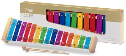 STAGG META-K15 RB Metallophon mit 15 farbigen Stäben
