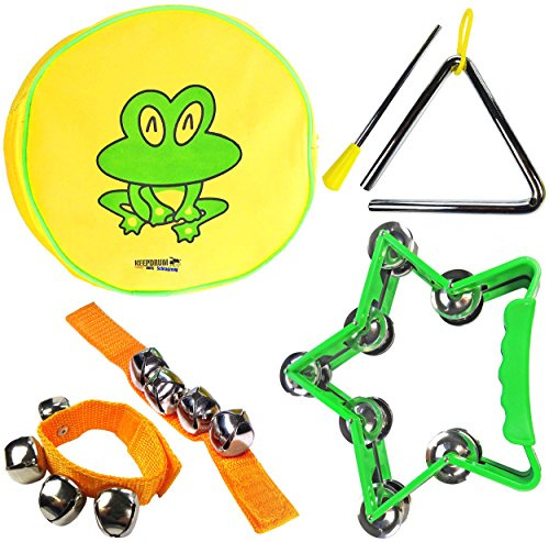 keepdrum Percussion-Set Musik-Spielzeug Kinder Tamburin