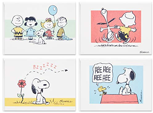 Hallmark Peanuts Blanko-Karten Sortiment 70. Jahrestag (40 Notizkarten mit Umschlägen)
