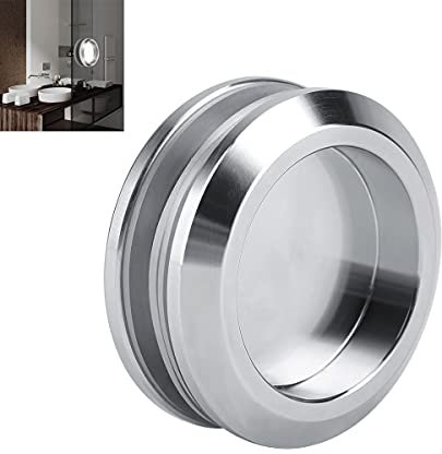 KLEHOPE Maniglie Incasso Rotondo, 58mm Maniglie per Porte Doccia, in Acciaio Inox, Maniglia Vetro Scorrevole per Porte Scorrevoli, Portes in Vetro, Portes Camera da Letto e Cassetti