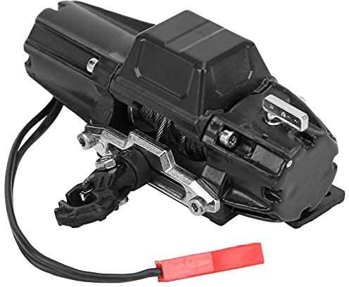 SPYMINNPOO Cabrestante para Coche RC, Kit de cabrestante RC 1/10 de un Solo Motor con línea Compatible con SCX10 90046 / TRAXXAS TRX4 / Redcat(Negro) Sportinggoods Accesorios para Modelos De Coches