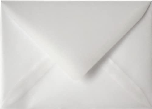 Netuno 25 kuvert genomskinlig DIN B6 125 x 175 mm 110 g Golden Star vita kuvert transparent eleganta brevkuvert till jul påsk bröllopsinbjudningar transparent envelopes B6