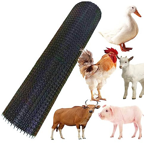 Drahtgitter Maschendraht Gartenzaun Gartenzaun 5/10/50m Hoch Tierbarriere, Schwarzer Kunststoff Maschendrahtzaun 3cm Löcher, Heavy Duty Outdoor Construction Barrier Netting Hasendraht Volierendraht (