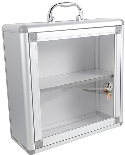 GLEAVI Erste-hilfe-box Mit Schloss Wandmontierte Medizinbox Für Notfälle Aufbewahrung Von Medikamenten Und Wertsachen Für Zuhause Büro Und Outdoor-aktivitäten