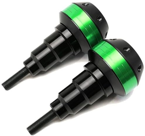 OBIOZZ Motorrad Sturzpads Absturzsicherung Für Kawasaki Für Z1000 Für Z 1000 Für Z1000r Für Z1000sx 2011-2020 Schutz Crash Protector Pad Motorrad Sturzschutz Sturzpads(Color:GRÜN)