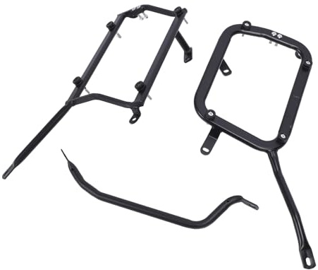 Portapacchi Laterale per Moto in Metallo Solido Supporto di Stoccaggio Laterale con Carico di Sicurezza Migliorato per TRK 502x