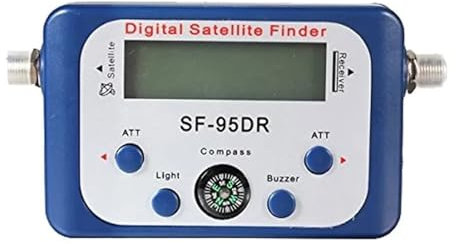 Récepteur satellite Récepteur de recherche de Satellite SF-95DRH, avec boussole, Buzzer, récepteur de Signal TV, décodeur Sat, écran LCD pour antennes de systèmes de réception à distance