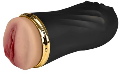 EIS Vagina-Masturbator mit Vibration | 10 Vibrationsprogramme | 25 cm | wasserdicht (IPX6) | vaginale Liebesöffnung | hautähnliches Material | Sex Spielzeug für Männer | Taschenmuschi für Männer