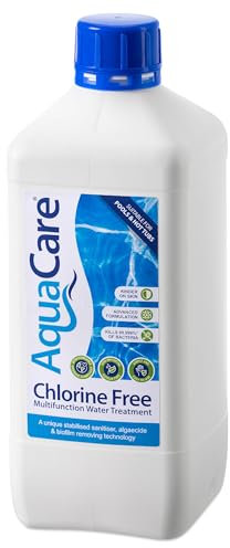 AquaCare CHLORINE FREE Multifunctional Water Treatment, Bromine Alternative for Hot Tubs, Ice Baths and Pools, 1L, Kinder on Skin