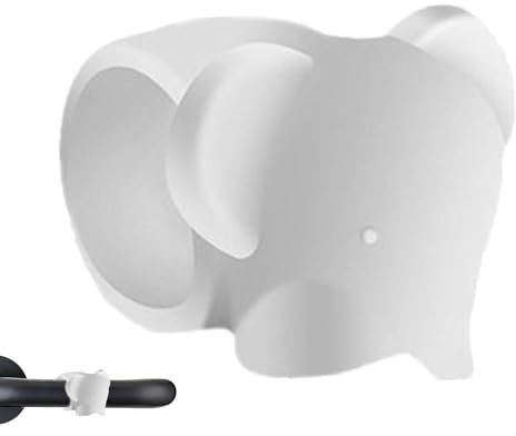 yupeuooe Bumper maniglia della porta, tappo della maniglia della porta,STOPPA PORTA STOPPER PROTECTORE MOLTO | Cuscino di scudo assorbente in silicone, fortunato Copertura di elefante per gatto