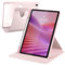 A-BEAUTY Custodia Rotante Compatibile con Samsung Galaxy Tab A8 10.5 Pollici (SM-X200/X205/X207), Antiurto Trasparente Cover, Auto Svegliati/Sonno, Rosa