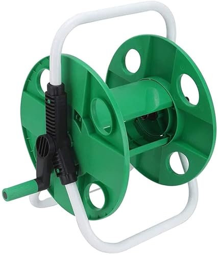 BSIDFEN 25 m Gartenbewässerungsschlauchtrommel, tragbarer Rasen-Wasserleitungswagen, Aufbewahrungshalter, leicht, stabil, Outdoor-Pflanzschlauch-Organizer, Schlauchtrommeln