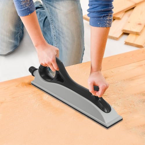 Handy Handschleifer, Profi Handschleifer mit 5* Schleifpapier, Hand Schleifen Block, für Trockenbau, Holz, Boden,Gips, Holz, Staubfreies Schleifen