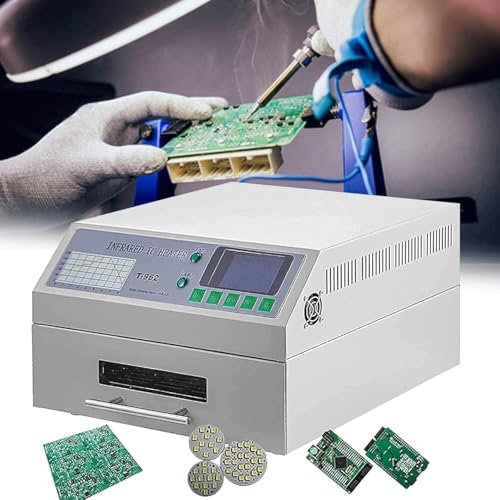 ERSINIAN Station de soudage par Refusion de Bureau, Chauffage Infrarouge, Carte PCB, SMD, SMT, BGA, Outil de Reprise, Machine de soudage par Refusion Automatique (962)