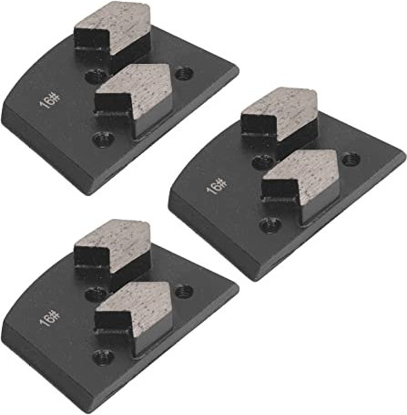 Ailgely Floor Grinding Pad Grinding Shoe, Teeth Concrete Floor Polishing Pad 16 Grit, High Grinding Performance, Suitable for All Concrete Grinding Machines, Used for Uneven Ground