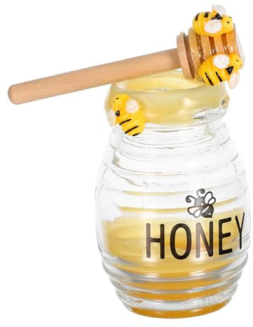 Beehive Glass and Wood Centrepiece for Pollinator Festival Decoration | Honey Jar, Garden Pollinator Decoration, Bee Decorations, Party Scenes, Long-term Use
