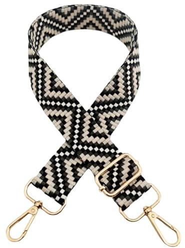 Justerbar väskrem för ombyte, bred axelrem för väskor kvinnor, 3,8 cm väskrem med karbinhake guld, axelrem för kvinnor modern crossbody, handväska, mörkgrå svart, 502