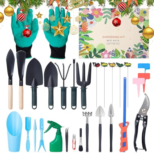 Calendario 'Avvento da giardino | Set di attrezzi da giardinaggio 24 giorni | Confezione regalo per il conto alla rovescia per donne, mamme, amanti del giardino, dei fiori, del prato, delle piante