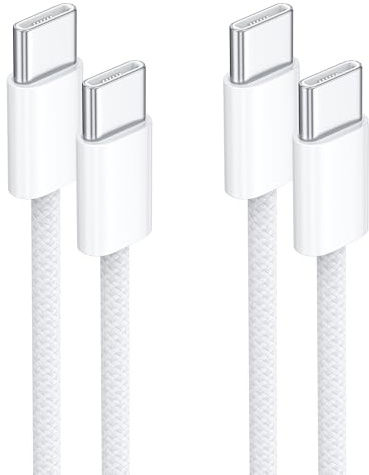 USB C Kabel 2Pack 1M 60W Ladekabel USB C PD 3.0 USBC auf USBC Ladekabel | Schnellladekabel für iPhone 17 16 15 Pro Max/ Pro, Galaxy S25 S24 S23, iPad Pro/ Air, MacBook Pro/ Air, Pixel 9 7