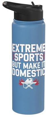 Extreme Ironing Competitive Funny Sport Adventure Challenge Stainless Steel Insulated Water Bottle