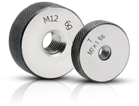 Slät ringmätare 2st 6g Metrisk Gänga Ringmätare M1-M30 GO/NO GO Set