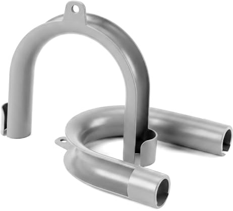 2 PCS U-Shaped Drain Outlet Hose Hook, Plastic U-Bend Hangle Drain Pipe Supports Fits 1.2 Plumbing Pipe, Ideal for w/Hose Home Domestic Appliances Washing Machine Dishwasher, Gray