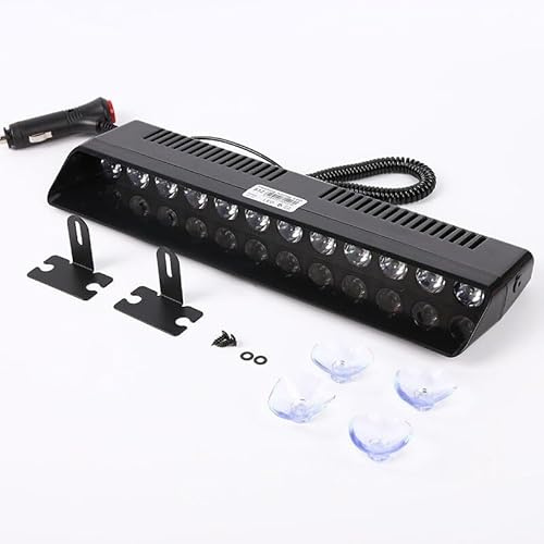 AU05 Rosso Blu Auto Strobe Flash Segnale di avvertimento Lampada Faro emergenza Parabrezza Indicatore del veicolo rimorchio