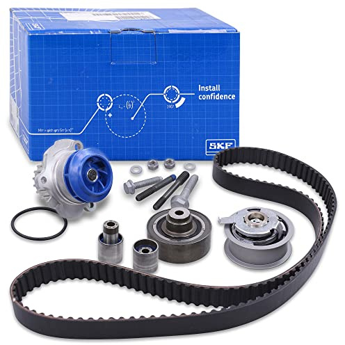 SKF Wasserpumpe und Zahnriemensatz mit Stehbolzen VKMC 01251 Höhe 171 mm Länge 271 mm Breite 142 mm – OE-Qualität