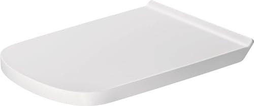 Duravit Abattant WC dur Durastyle Vital Long avec Softclose Couvercle et charnières en acier inoxydable, 1 pièce, blanc, 62390000