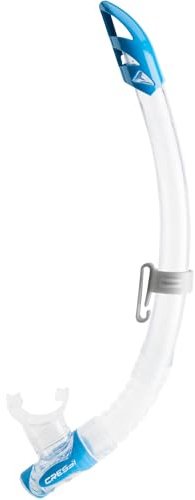 Cressi seit 1946 - Gamma Schnorchel für Erwachsene mit Spritzschutz Silikon Mundstück verstellbarem Halter für Schnorcheln Schwimmen Freediving und Meer Unisex