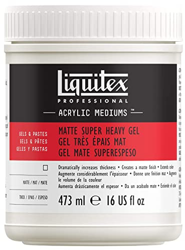 Liquitex Professional Matte Super Heavy Gel Medium, 473 ml, beige