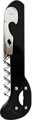 Original Franmara Boomerang Classic Waiter Style Corkcrew with Foil Cutter - Black