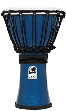 TOCA TFCDJ-7MB 7-Inch Freestyle Colorsound Djembe - Metallic Blue
