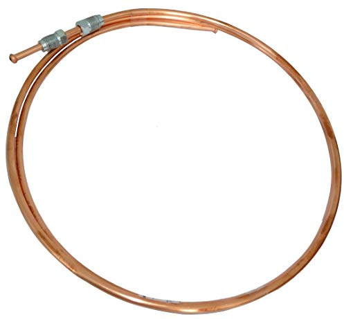 AERZETIX: Línea de freno manguera tubo de cobre Ø4.76mm con racores M10x1/M10x1 (150cm)