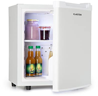Klarstein Mini Frigo de Chambre de 30L pour Snacks et Boissons, Petit Frigo Top Silencieux, Mini Bar, Petit Réfrigérateur Camping, Mini Frigo Cosmetique, Refrigerateur avec Étagères Réglables, 5-15°C