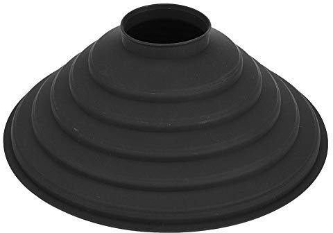 Qiilu Black Lens Hood, Black Silicone Folding Lens Hood Reducing Glare in Outdoor Photography for SLR Cameras