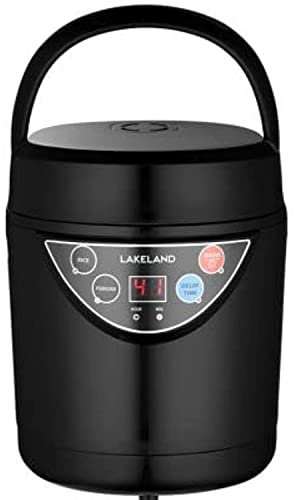 Lakeland 2 Portion Mini Electric Rice Cooker – 500ml Non-Stick Pan White Or Brown Rice & Porridge